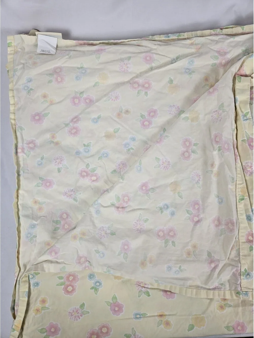 Pottery Barn Kids Yellow Flower Fitted & Flat Sheet Set Twin